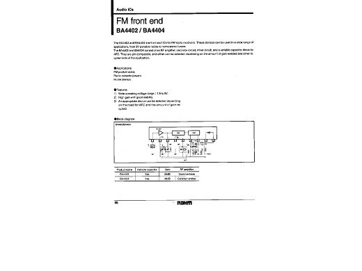 Интегрална схема  BA4402