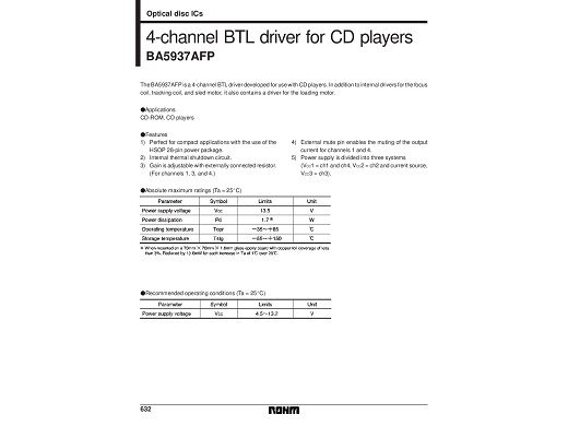 Интегрална схема  BA5937FP   SMD