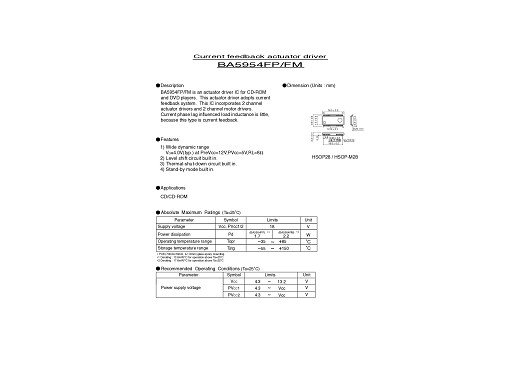 Интегрална схема  BA5954FP   SMD