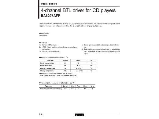 Интегрална схема  BA6296FP   SMD