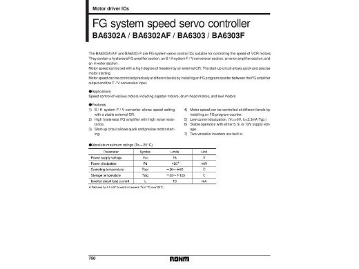 Интегрална схема  BA6302A