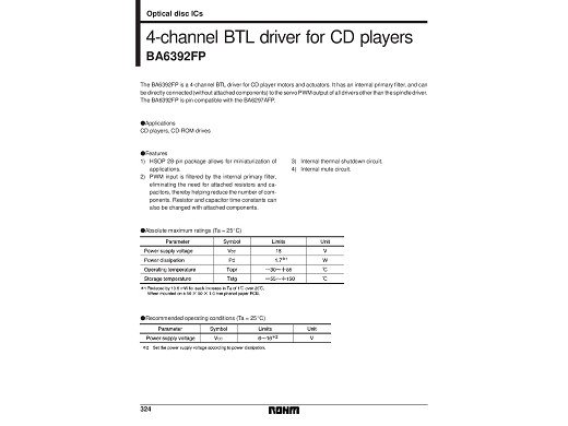 Интегрална схема  BA6392FP   SMD