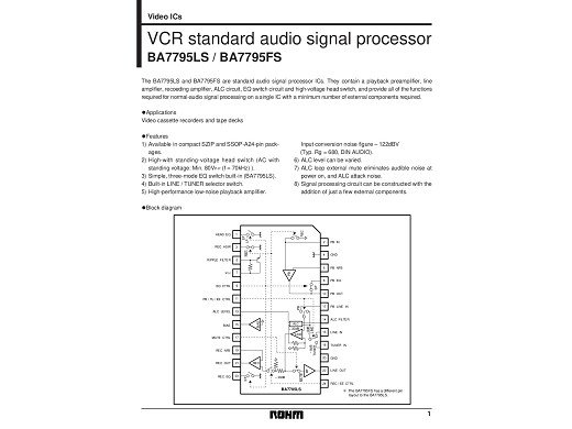 Интегрална схема  BA7795LS