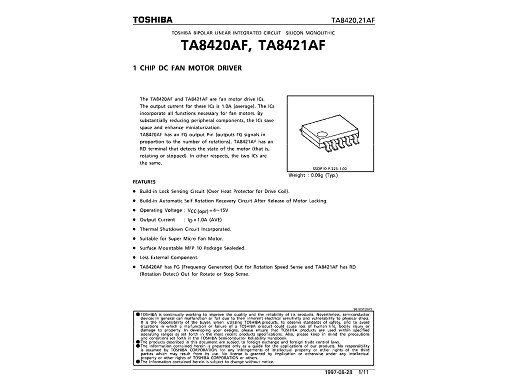 Интегрална схема  BA8420