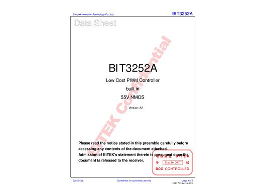 Интегрална схема BIT3252A SOP-8