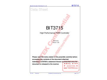 Интегр. схема BIT3715 SO-16