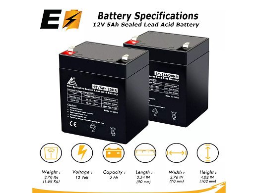 Батерия акум 12V/ 4.5AH  20HR RT1245