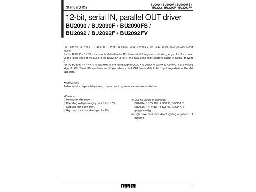 Интегрална схема  BU2090FS