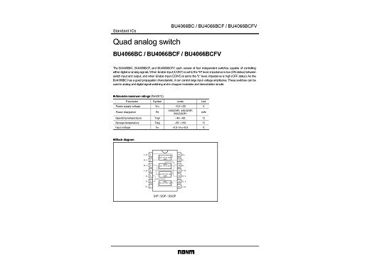Интегрална схема  BU4066BL ZIP-16