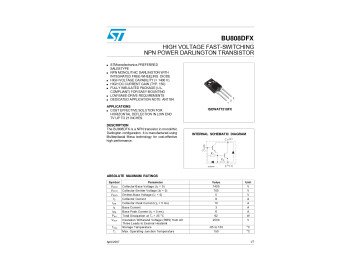Транзистор BU808DFX