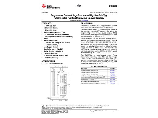 Интегрална схема  BMF08630 TI VQFN-20