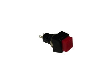 BUTTON M10 Red 2P SQ Non-hold 15x15 mm