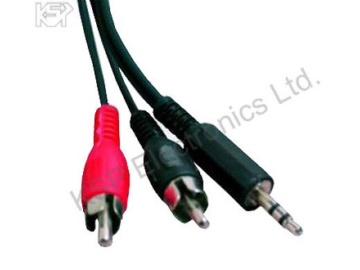 Кабел CABLE 2RCA-3.5 STEREO JACK 10m