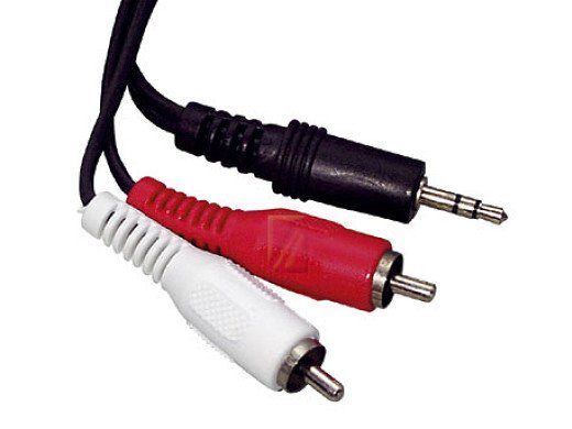 Кабел CABLE 2RCA-3.5 STEREO JACK 15m