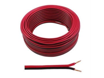 CABLE 2x0.75mm 1m RED/BLACK