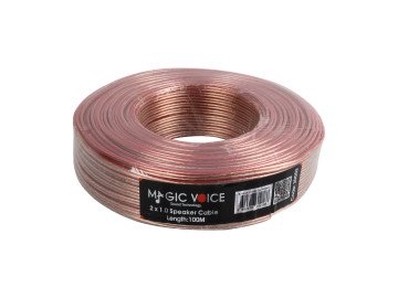 CABLE 2x1.0mm 1m CLEAR