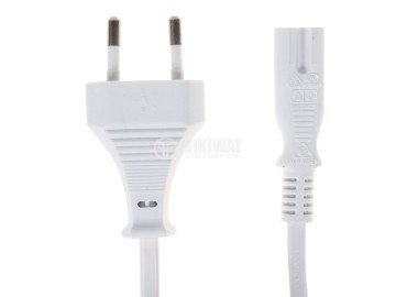 CABLE AC 2x0.75mm2 2m White