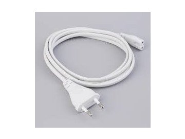 Захранващ кабел с еврощепсел и конектор IEC-320-C7 2x0.75 черен