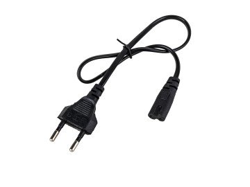CABLE AC 2x0.75mm2 IEC2 0.5m