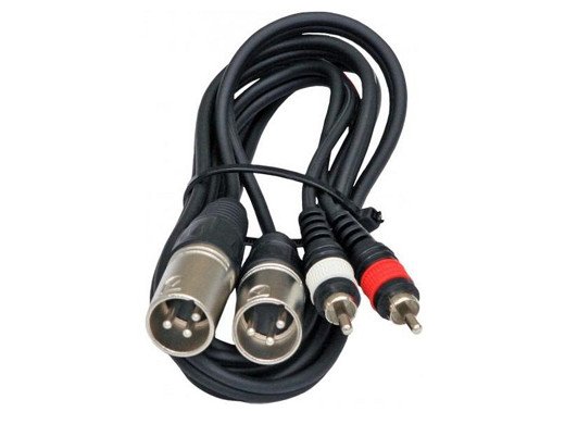 Кабел 2 XLR ЖЕНСКИ 2 RCA КАБЕЛ 3 МЕТРА