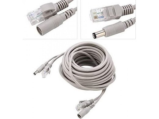 Кабел за камера CABLE CCTV LAN RJ45 DC POWER 5.5X2.5mm 5M