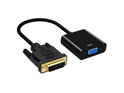 CABLE DVI-D /24+1/ DVI male TO VGA DB15  female