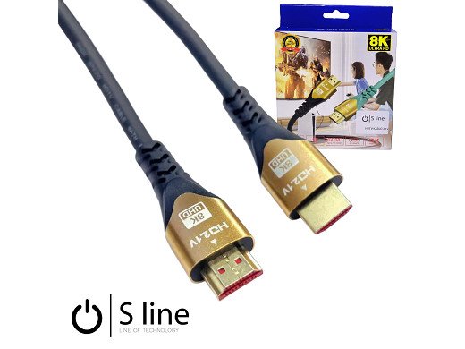 Кабел HDMI-HDMI 3m 8K High Speed