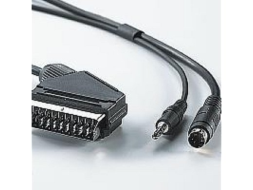 Кабел DVD Cable, EURO AV - 3.5mm M + S-Video 5m