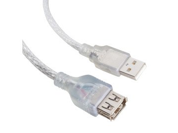 Кабел USB удължител - USB A мъжко - USB A женско 1.5m силиконов