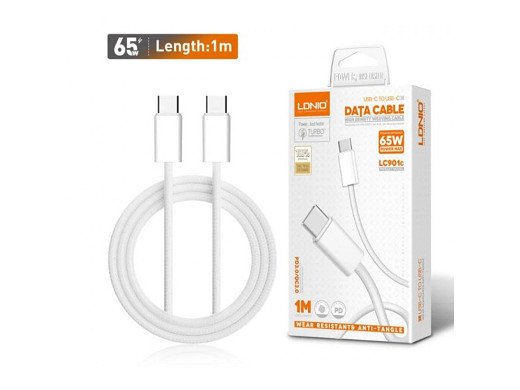 Кабел CABLE USB type-c to C-Type  2m 65W LC902C
