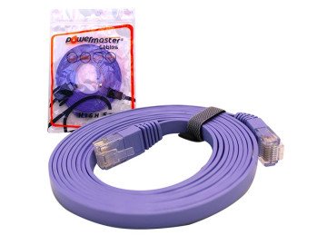 CABLE UTP CAT6 RJ45x2 3m flat