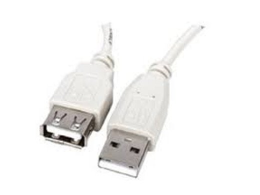Кабел CABLE USB 2.0  мъжки-женси сив 3 m