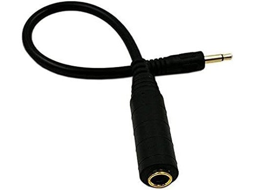 Кабел 25 см - DC 3,5 mm до 6,35 mm моно