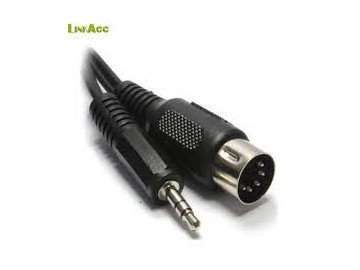 CABLE-533 8p Mini Din Plug - 3.5mm str jack