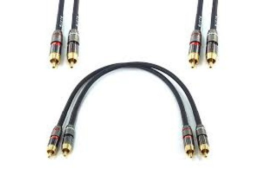 КАБЕЛ 1RCA мъжки-RCA мъжки 0,7м gold
