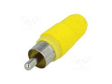 CC-003 White RCA male plug