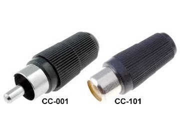 Конектор CC-003, RCA, мъжки бял