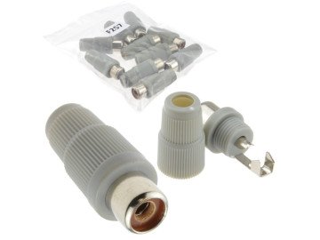 CC-015G RCA Male plug Grey