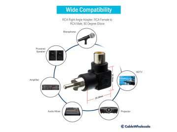 CC-016R RCA Right Angled Male