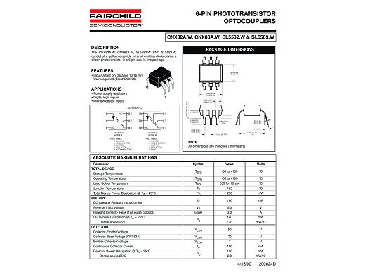 Интегрална схема  CNX82A DIP-6