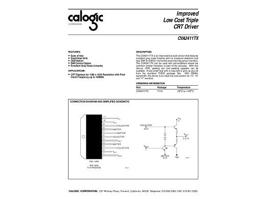 Интегрална схема  CVA2411TX