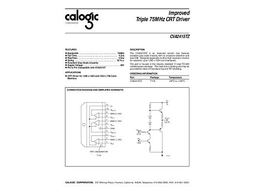 Интегрална схема  CVA2415T