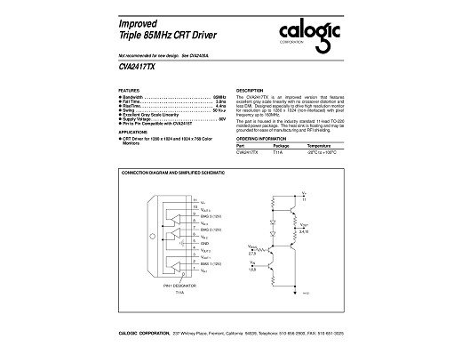 Интегрална схема  CVA2417TX