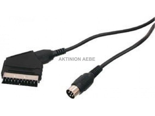 Кабел SCART to DIN6+switch