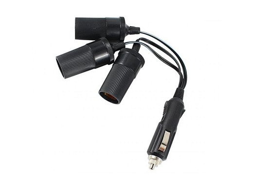 1 към 3 адаптер за запалка за кола 12v 24v, зарядно устройство с 3-полюсен разклонител, женски разклонител