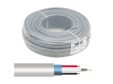 Coaxial Cable CCTV CU 2+1 CAMERA 2x0.50 1 m