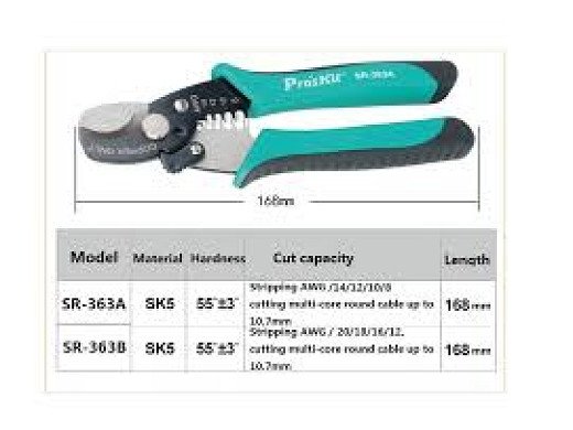 КЛЕЩИ СЕКАЧИ, ЗАЧИСТВАЩИ SR363B 2IN1