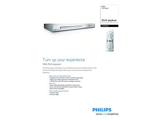 DVD плейър DVP-3040/12