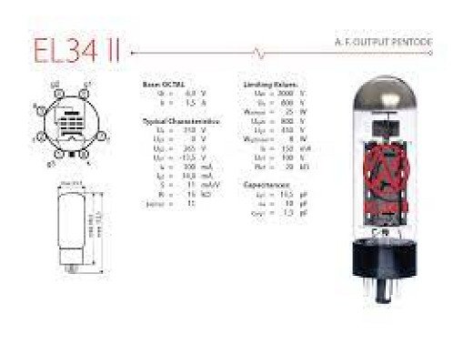 ELECTRON TUBE  EL34WXT
