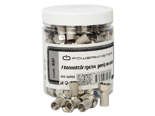 Букса F CONNECTOR женски RG6/U4 18mm